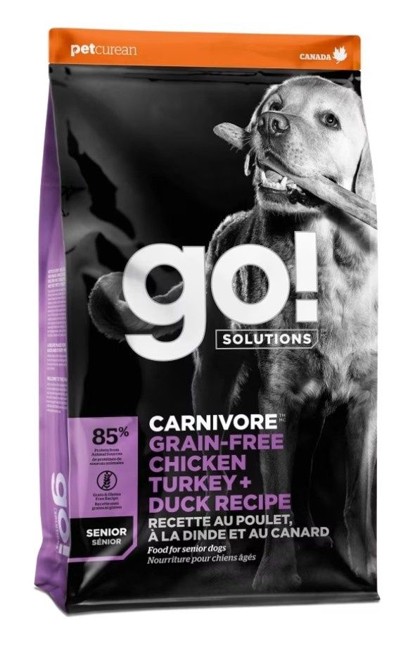 Go! Carnivore GF Ckn Turkey Duck Senior 22Lb