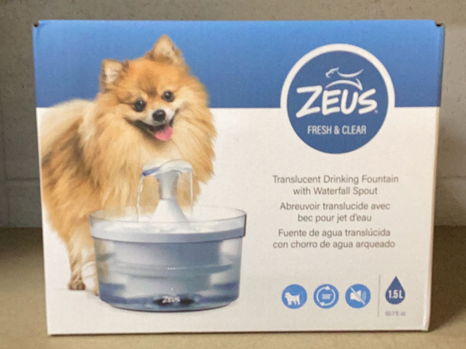 Fresh &amp; Clean Water Fountain 1.5L