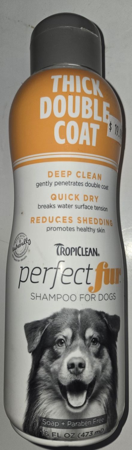 TropiClean Thick Double Coat Shampoo 16oz