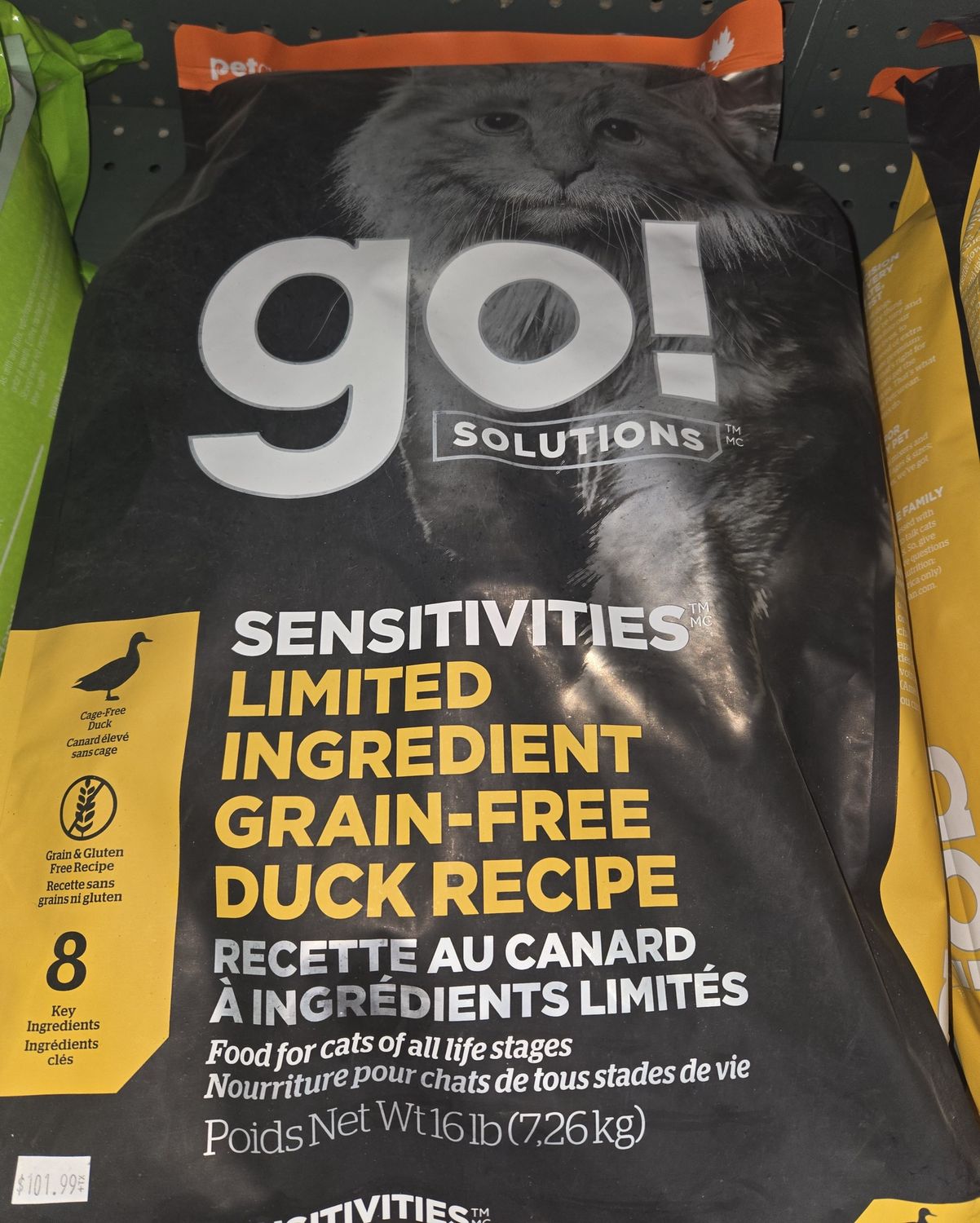 Go! Cat Sensitivities LID GF Duck 16Lb