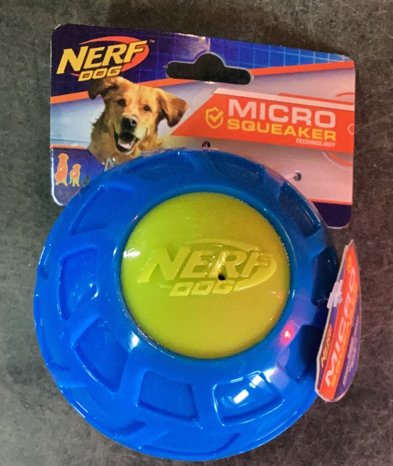 Nerf Dog Micro Squeak Exo Ball Lg