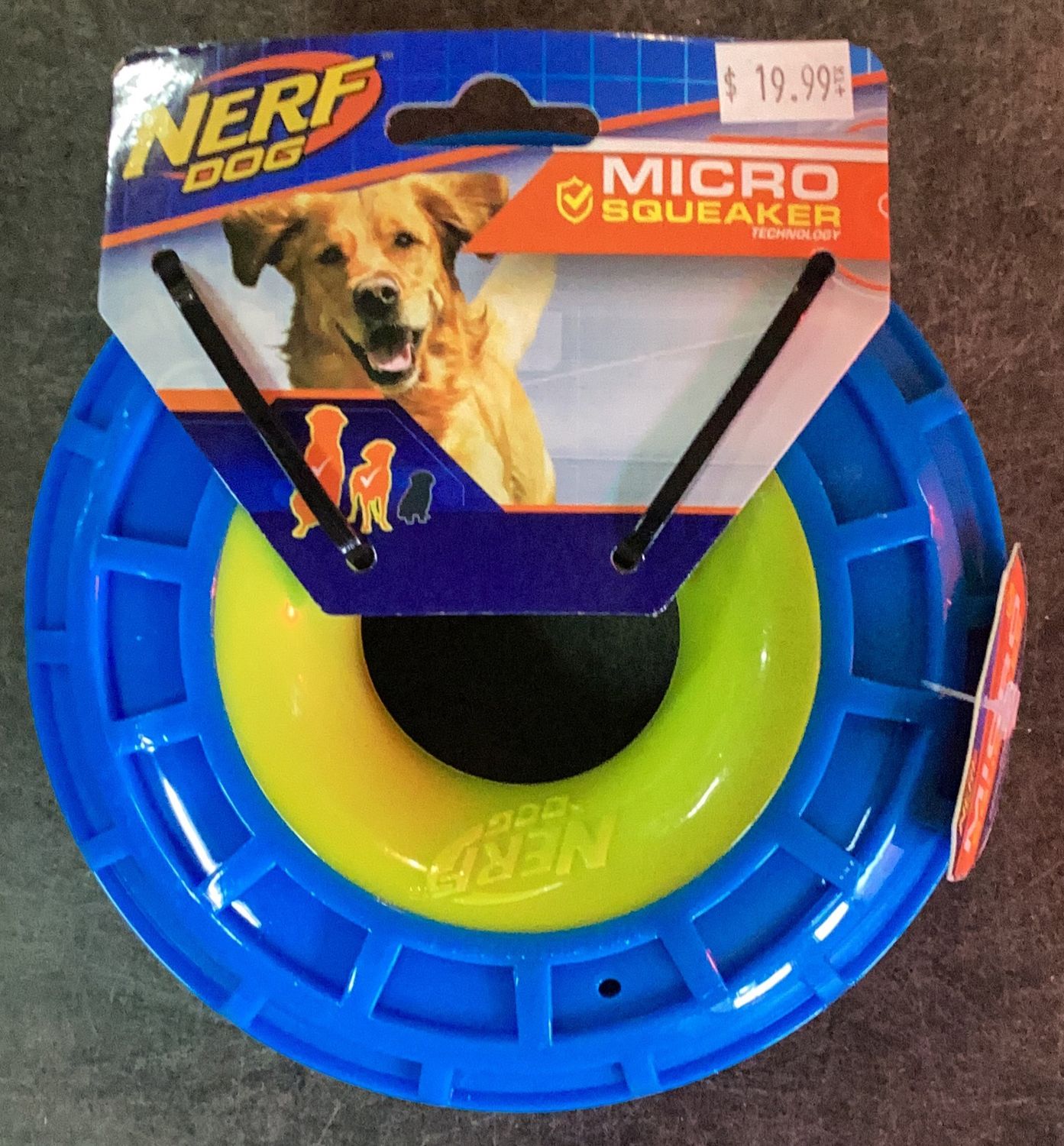 Nerf Dog Micro Squeak Exo Ring