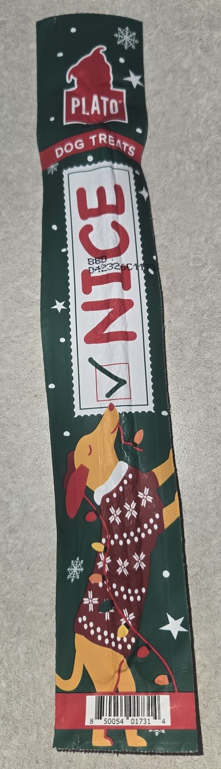 Plato Naughty or Nice Xmas Duck Treat