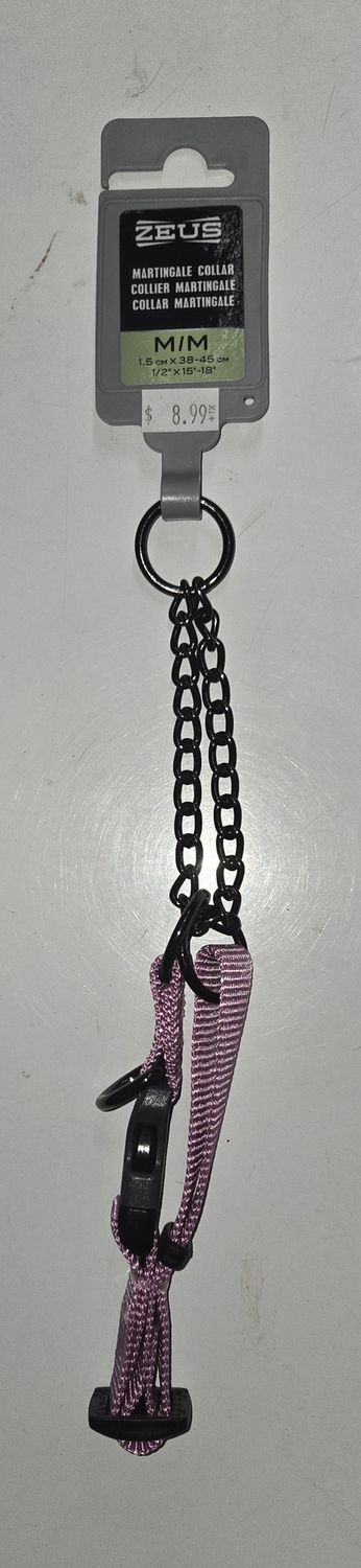Zeus Martingale Collar med Fuchsia