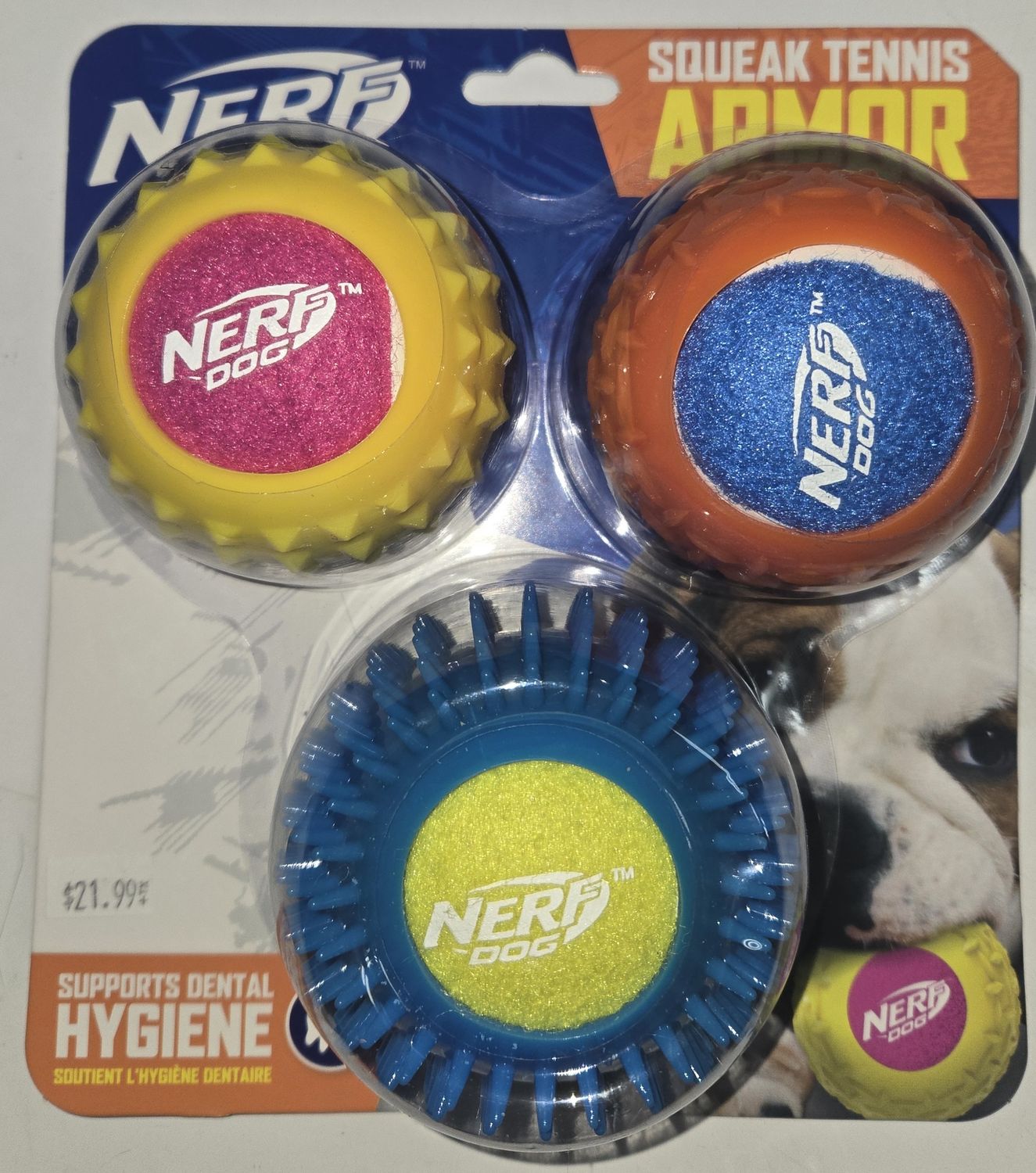 Nerf Dog Tennis Armor Ball 3Pk