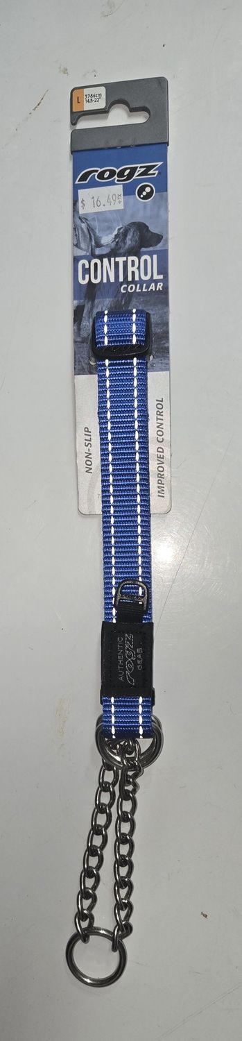 Rogz Half Check Lg Blue
