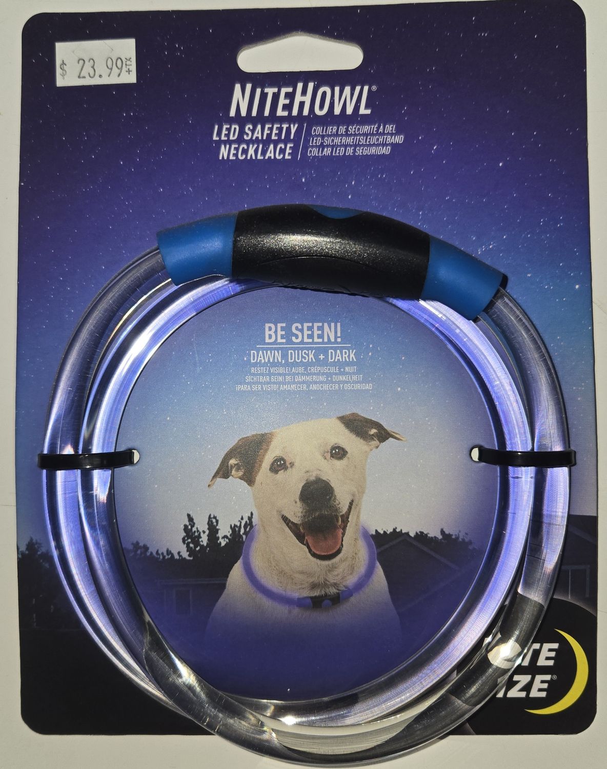 Nite Howl LED Safety Collar blue