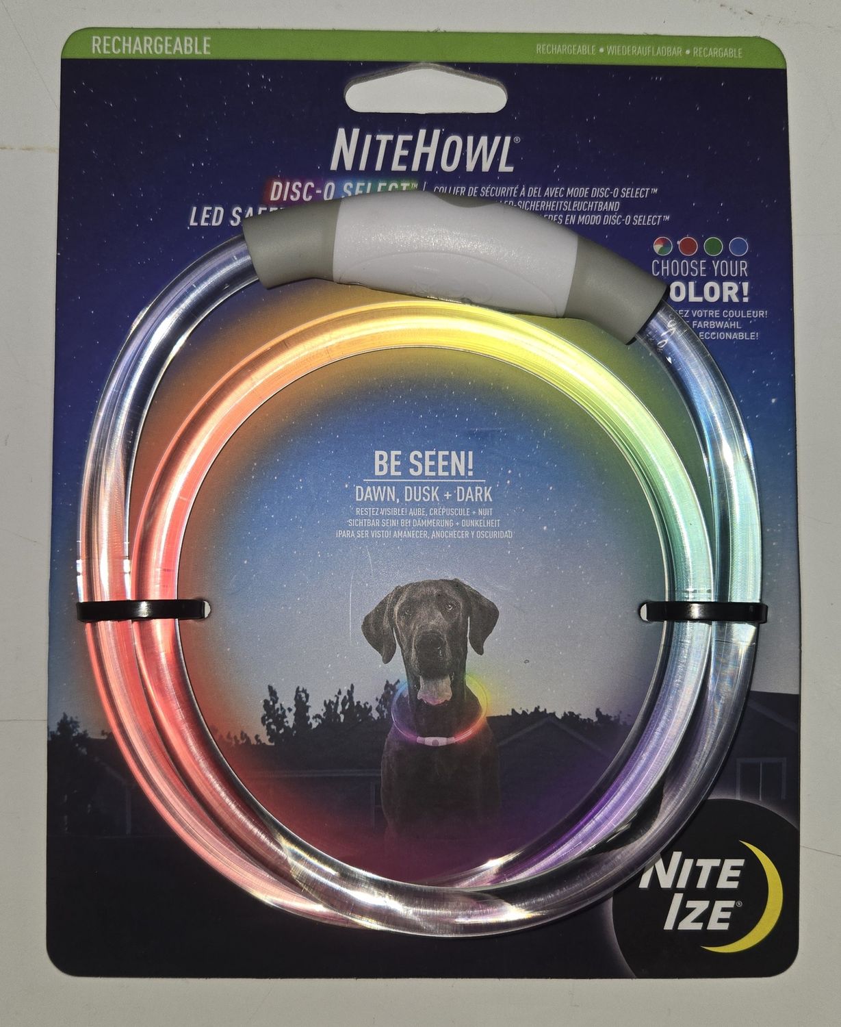 Nite Howl LED Safety Collar disco