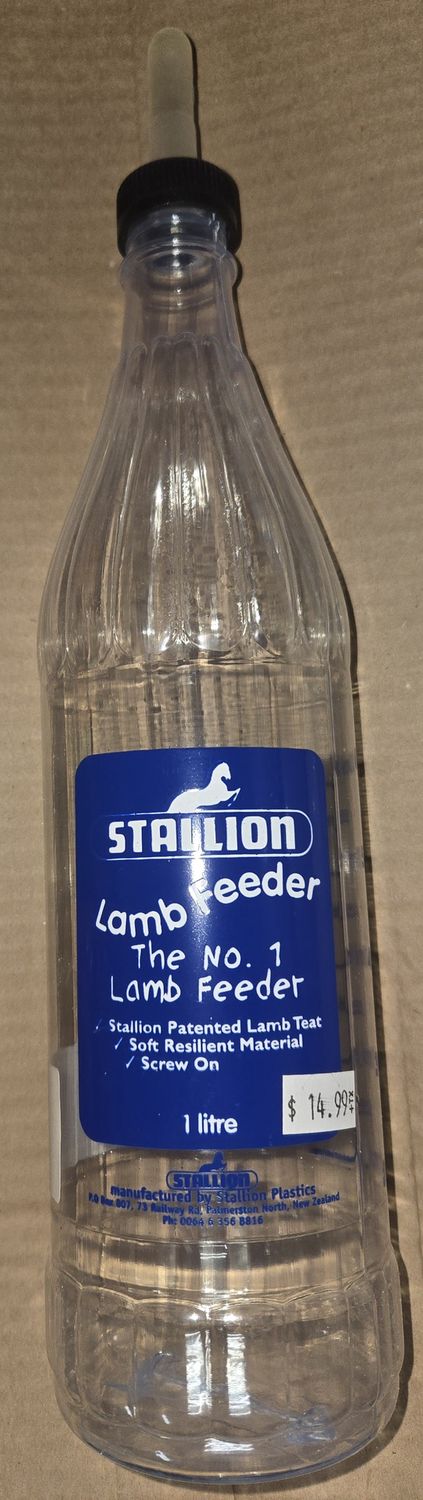 Stallion Lamb Bottle with Nipple 1L
