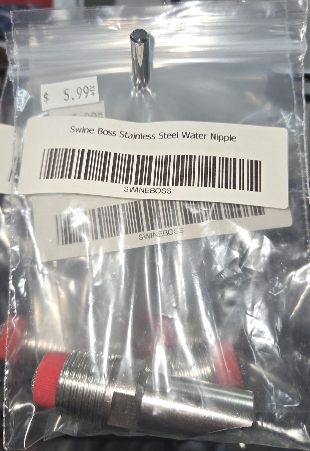 Swine Boss Stainless Steel Water Nipple