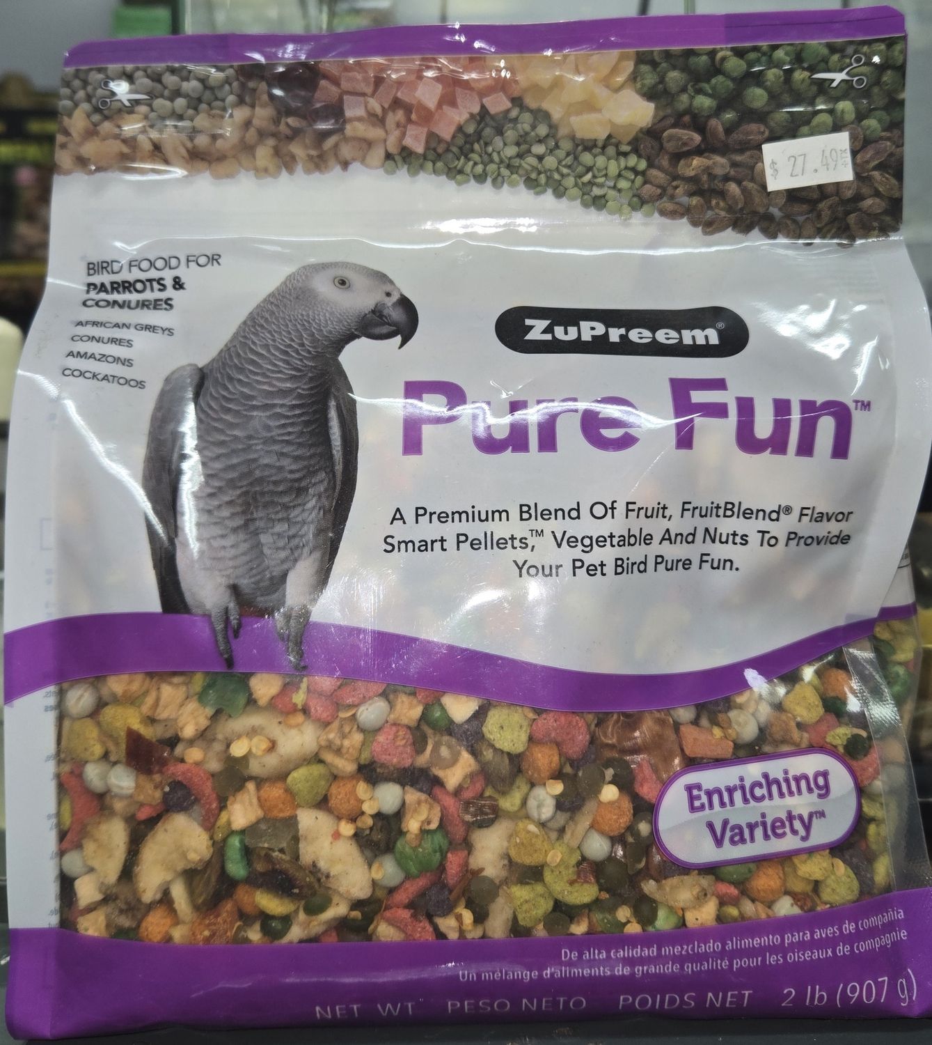 Zupreem Pure Fun Bird Food 907g
