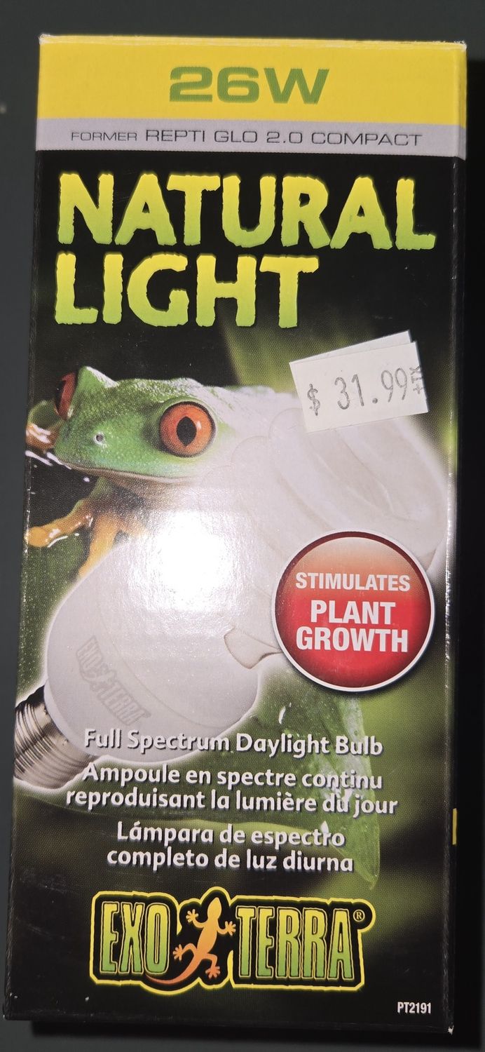 Exo Terra Natural Light Spectrum Bulb 120V 26W