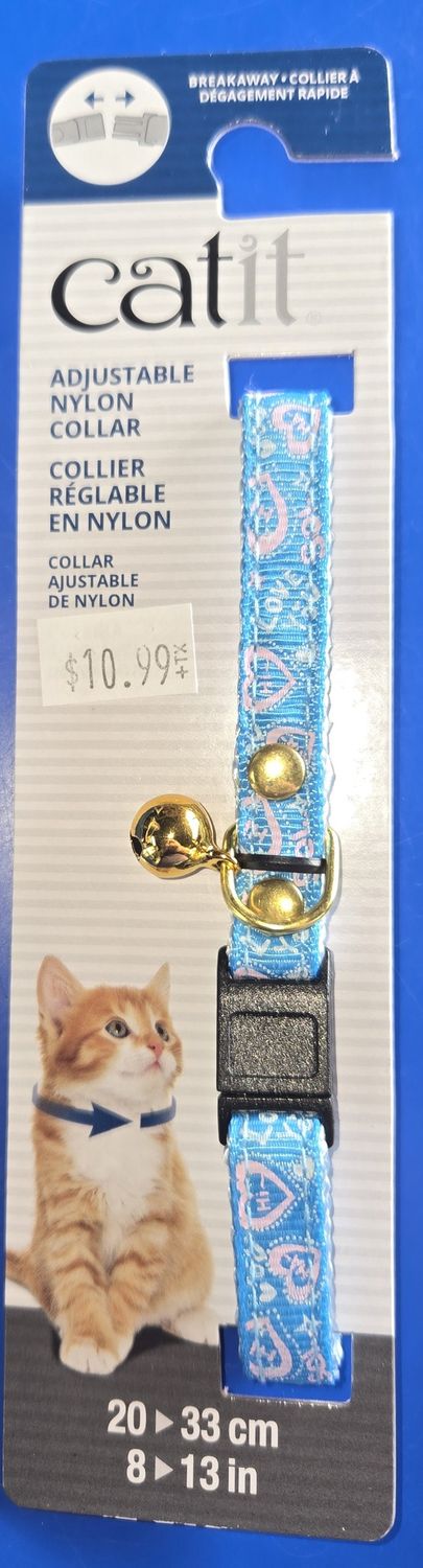 Catit Adjustable Nylon Collar blue rvts