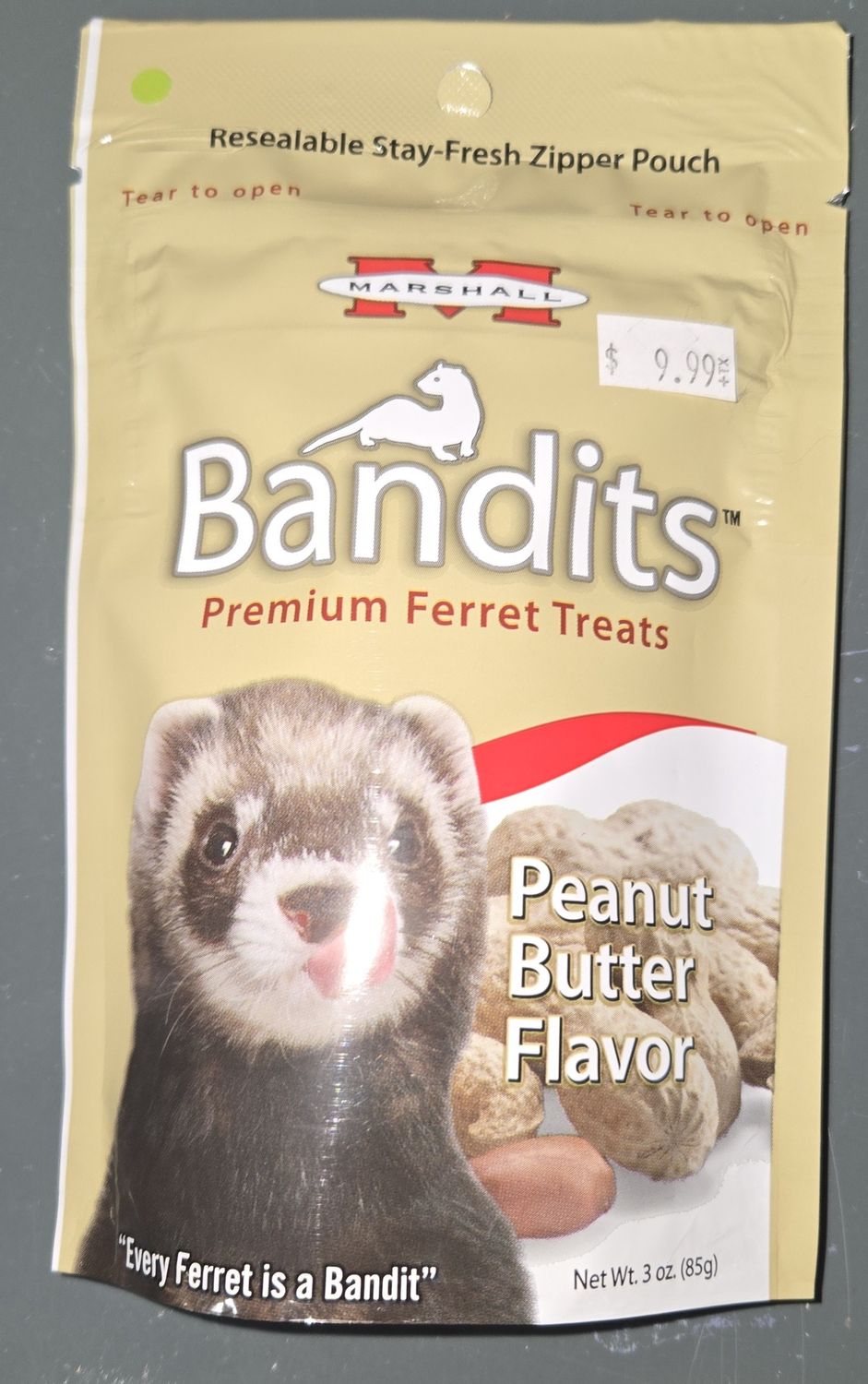 Bandit Ferret Treats - peanut butter 3oz