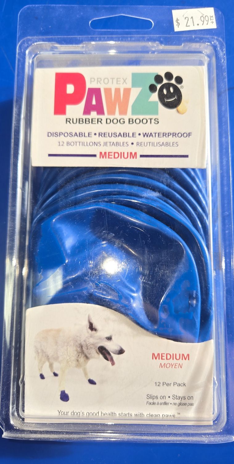PAWZ Rubber Dog Boots Med