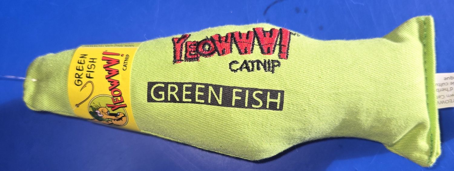 Ducky World Green Yeowww! Catnip Toy