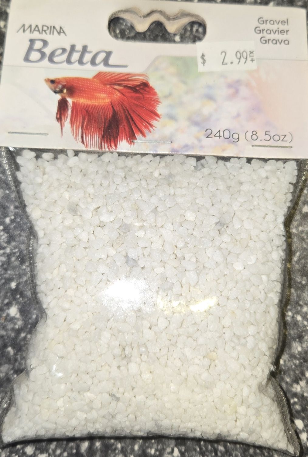 Betta gravel white