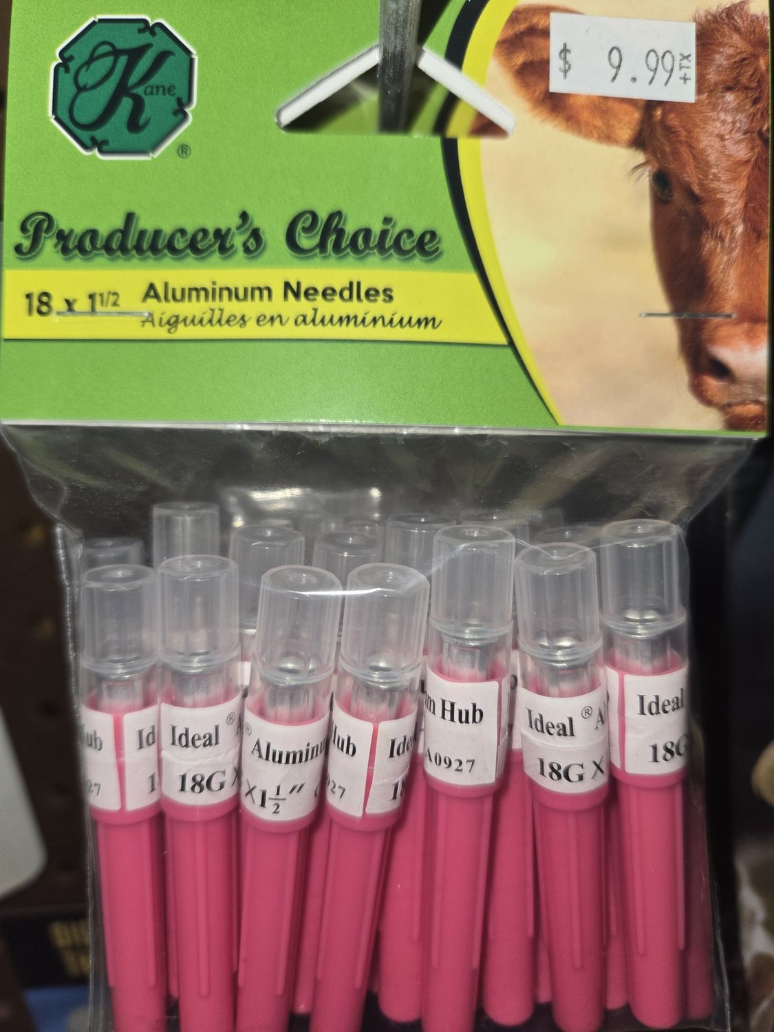 Disposable Aluminum Needles 18x1.5  25pk