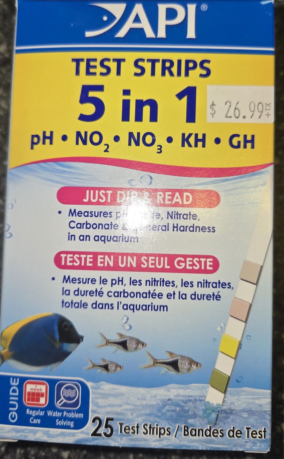 API 5 in 1 Aquarium Test Strips