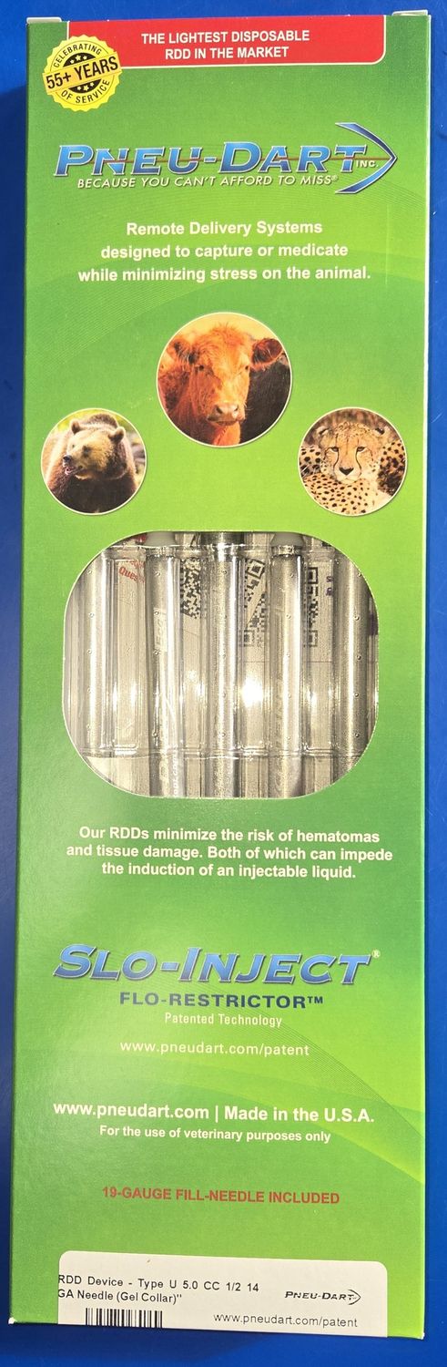 Pneu-Dart 5cc Dart 1/2inch