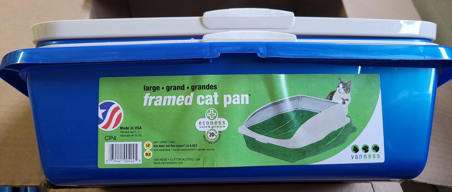 Vaness lg Framed Cat Litter Pan