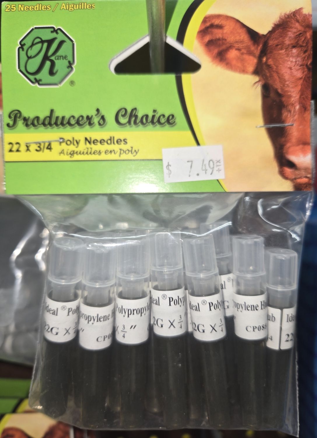 Disposable Needles 22x3/4  25pk