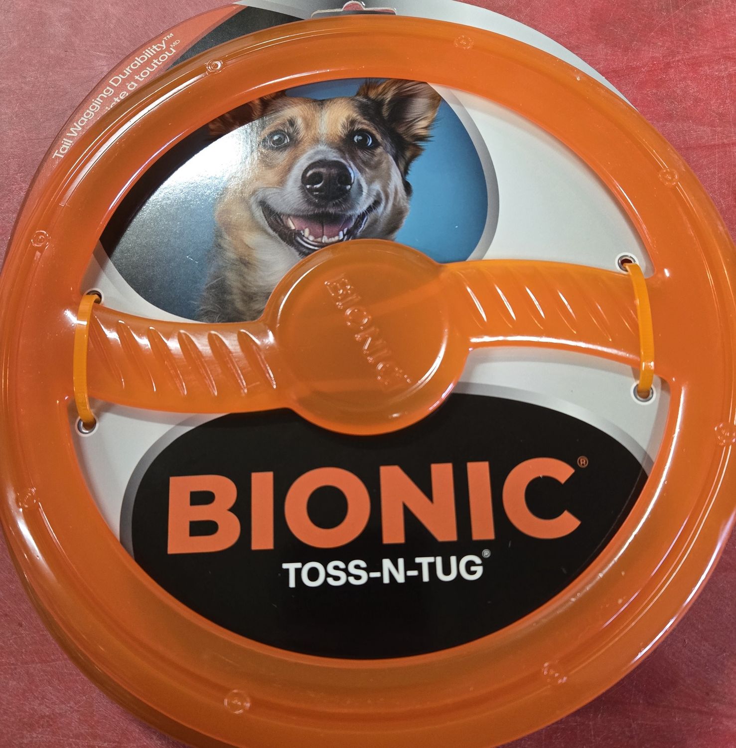 Outward Hound Bionic Toss N Tug Ring Orange