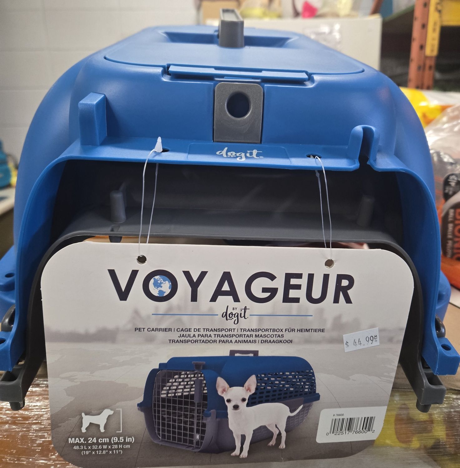 Dog It Voyageur Dark Grey Base, Blue Top