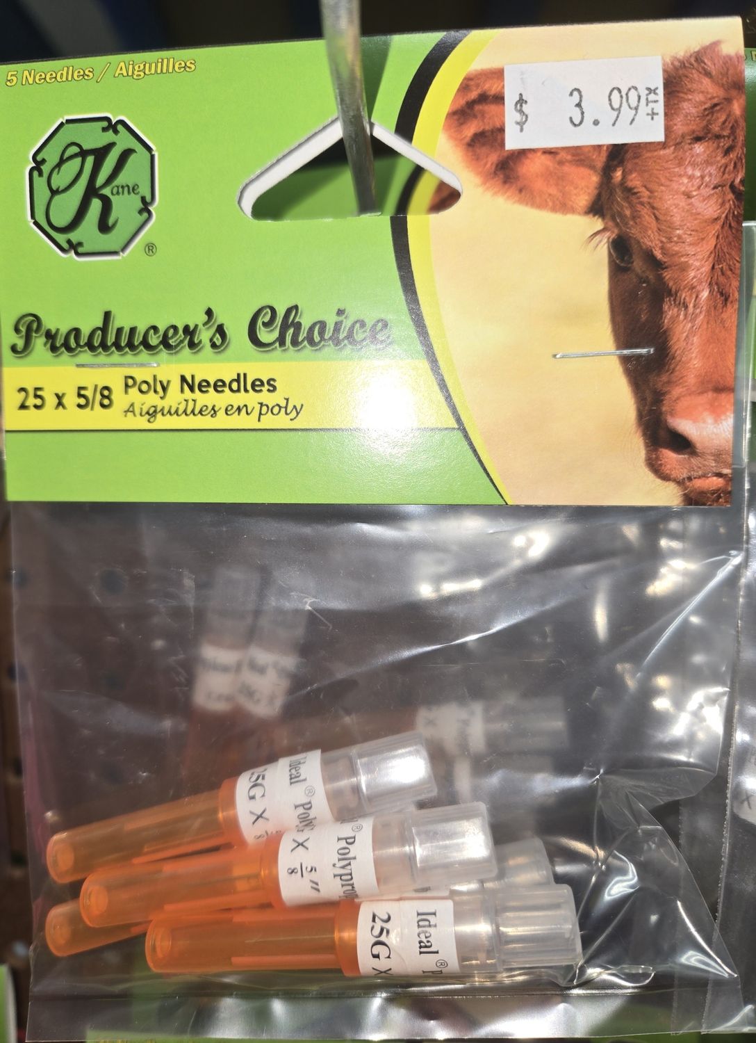 Disposable Poly Needles 25x5/8  5pk