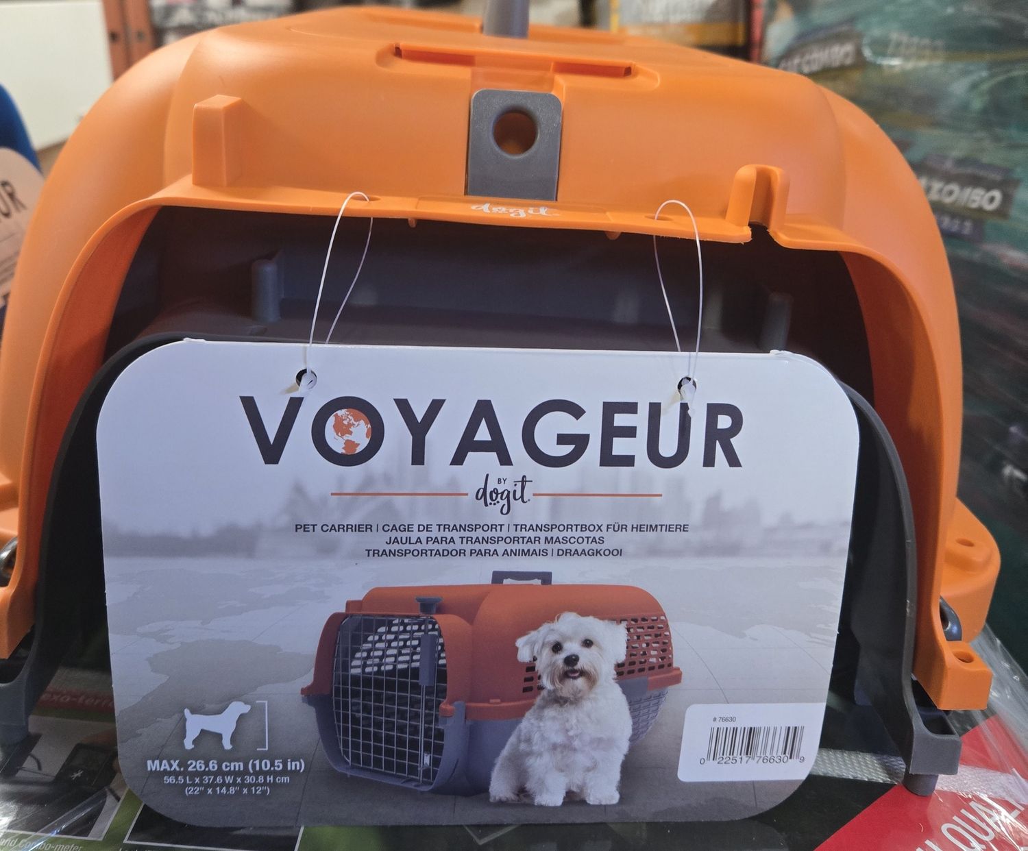 Dog It Voyager Med grey base orange top