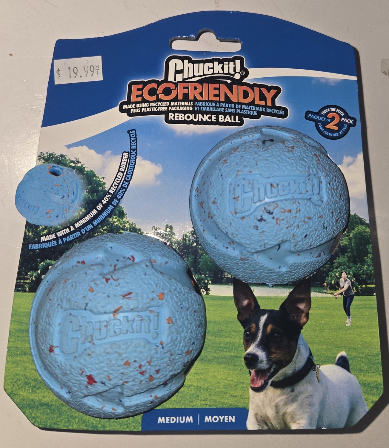 Chuckit! Eco Friendly Rebounce Ball 2pk