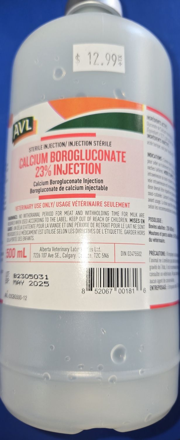 Calcium Borogluconate 23% 500ml