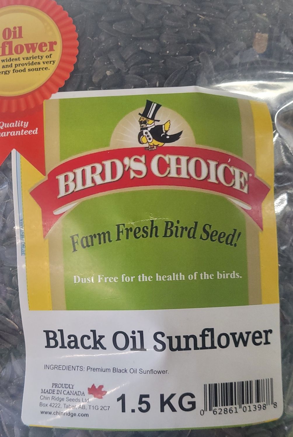 Black Oil Sunflower Seed 1.5Kg