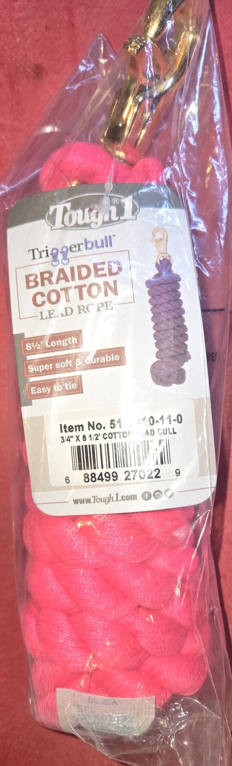 Tough 1 3/4" Cotton Lead w/Bull Snap PK