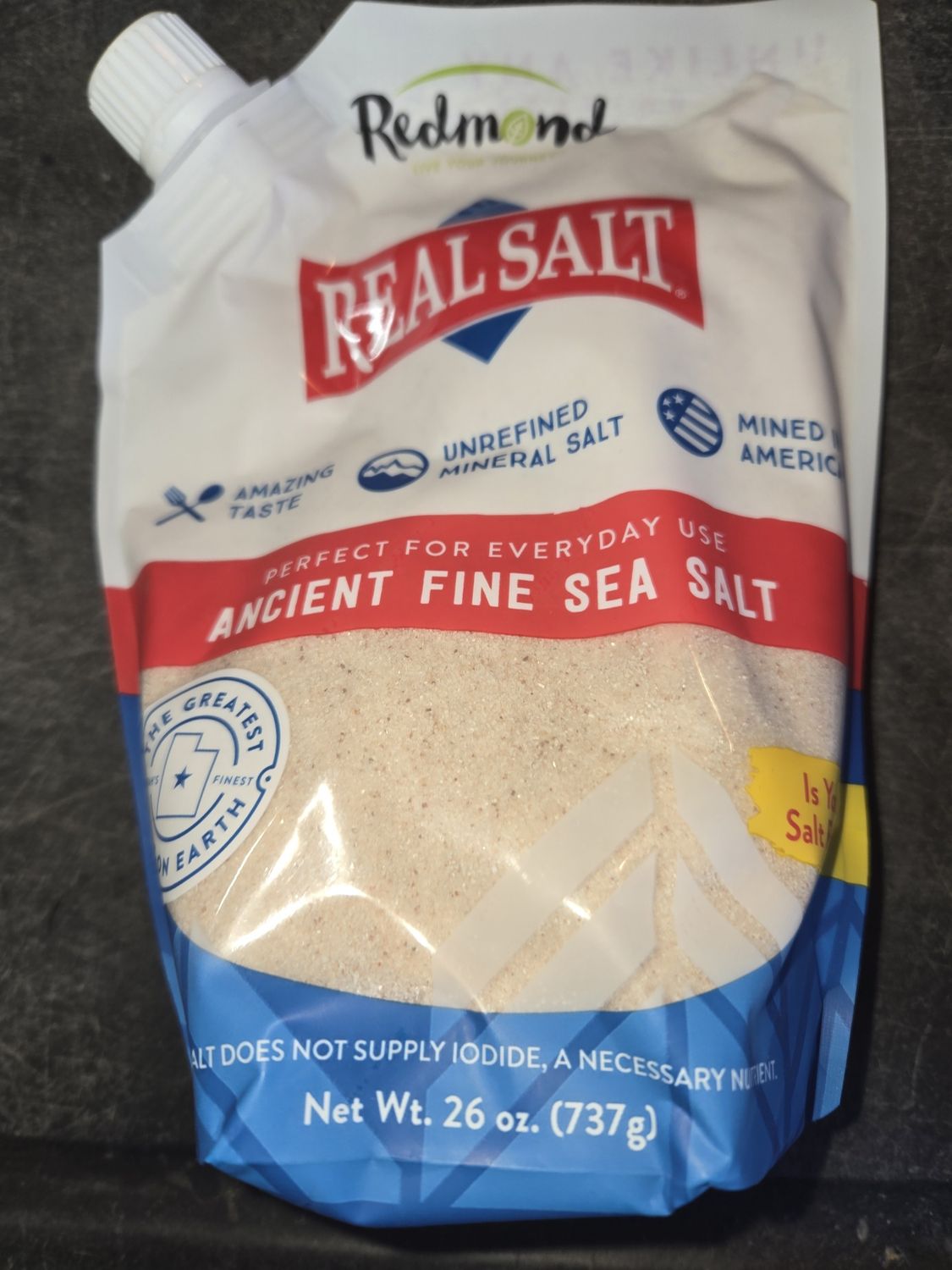 Redmond Real Salt Fine 26oz Pouch