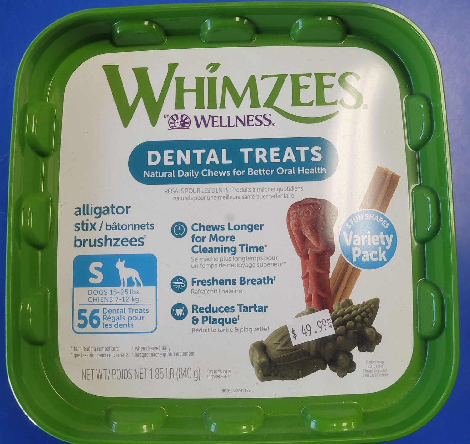 Whimzees Variety Pack Small 56pk