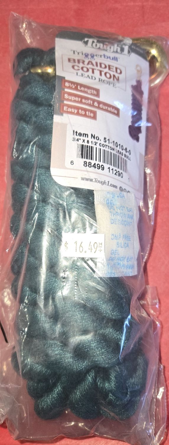 Tough 1 3/4&quot; Cotton Lead w/Bull Snap HG