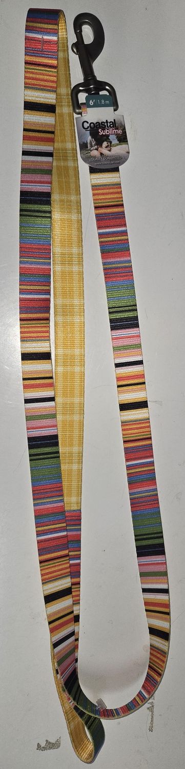 Sublime Leash Stripe w/Gold Plaid M/Lg 