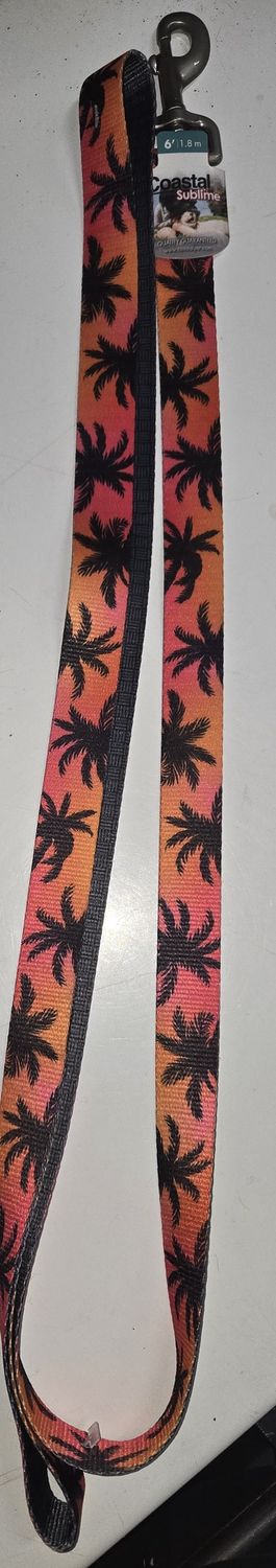 Sublime Leash Sunset Palms w/Black Grid M/Lg 