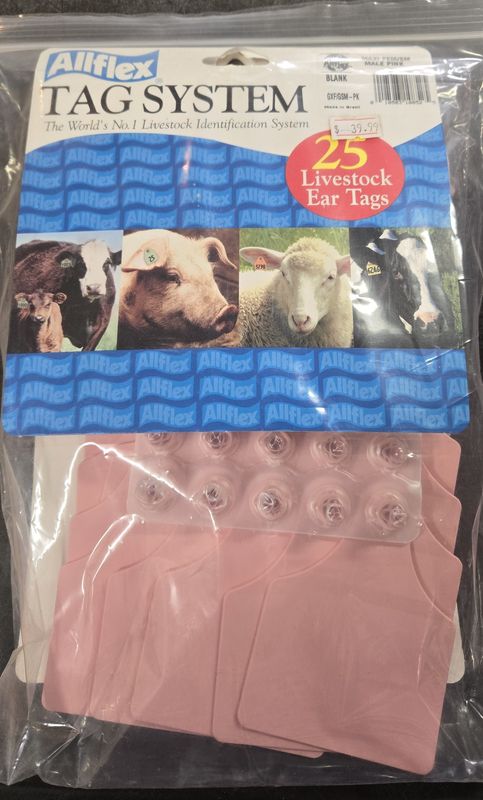 Allflex Maxi Female Cow Tag pink
