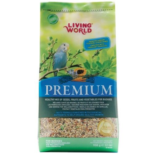 Living World Premium Mix For Budgies  908 g (2 lb)