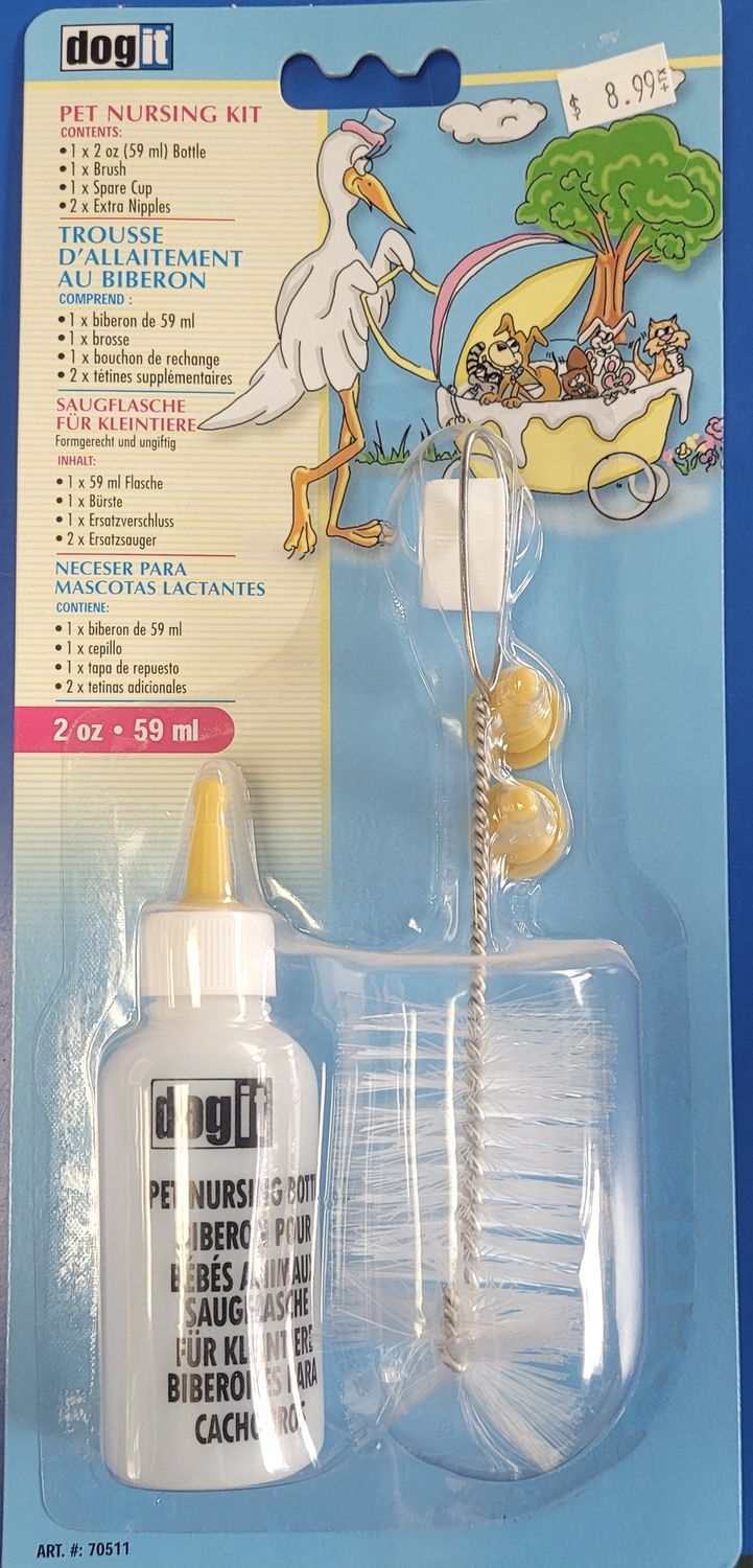 Dog It Pet Nursing Kit w/ Brush &amp; Nipples