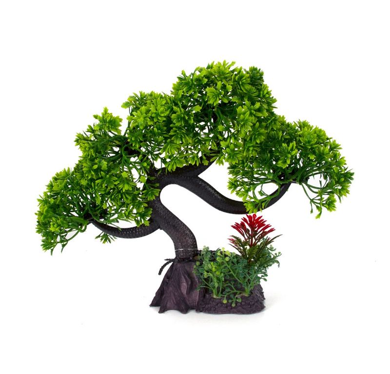 Aqua Fit Green Slanting Bonsai Tree 11&quot;