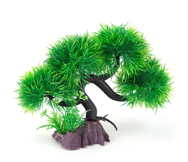 Aqua Fit Green Spiky Bonsai Tree 11&quot;