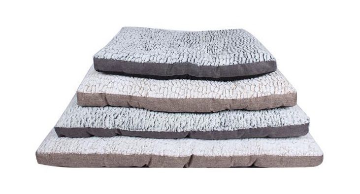 Comfy  Cirrus Square Cushion Dog Bed 47&quot; grey