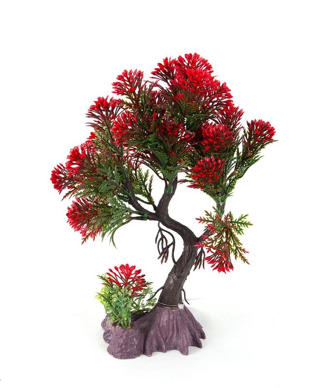 Aqua-Fit Red Pine Bonsai Plastic Plant 8&quot;