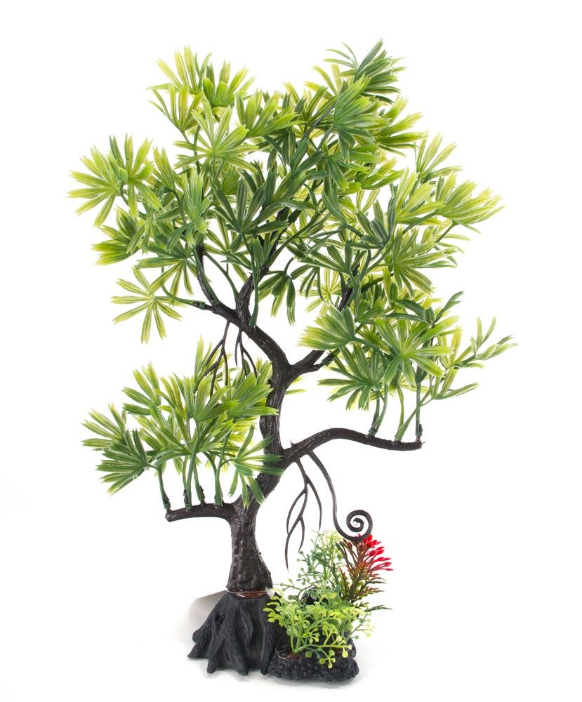 Aqua-Fit Green Japanese Maple Bonsai Plastic Plant 11&quot;