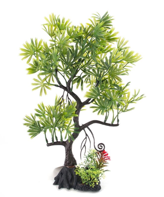 Aqua-Fit Green Japanese Maple Bonsai Plastic Plant 11&quot;