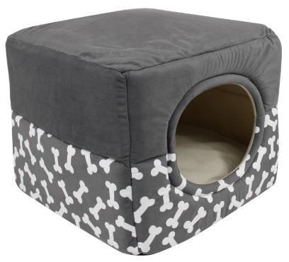 Comfy Two-Way Dog Bed TwoTone Lemon Grey