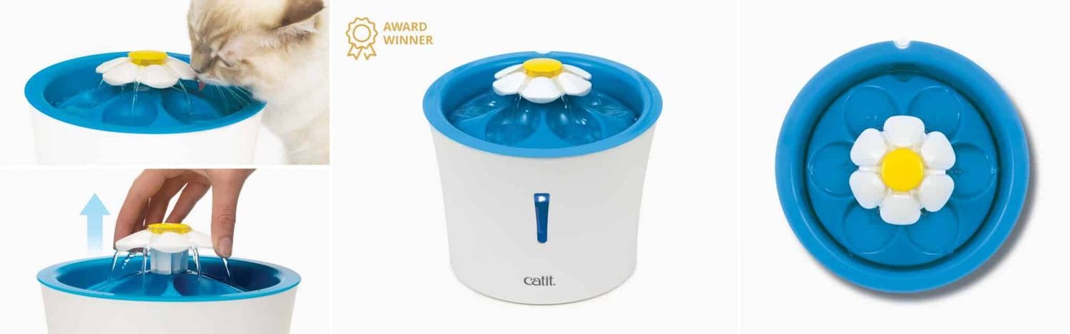 Cat It 2.0 Flower fountain w/LED Light
